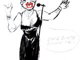 BRÜNNHILDE - Es wäre besser sie strippt..., Zeichnung, 70 x 50 cm.jpg
